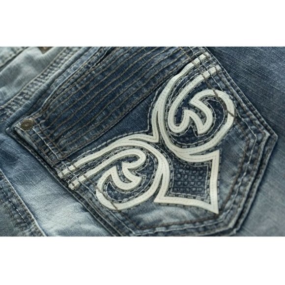 AFFLICTION Men's Denim Jeans BLAKE FLEUR LAZARUS B - Picture 10 of 12